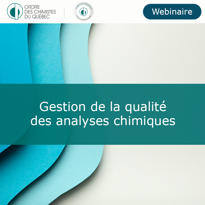 Gestion de la qualité des analyses chimiques : fiabilité, traçabilité et amélioration...